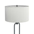 Drum Shade Floor Lamp White And Bronze