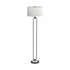 Drum Shade Floor Lamp White And Bronze