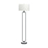 Drum Shade Floor Lamp White And Bronze