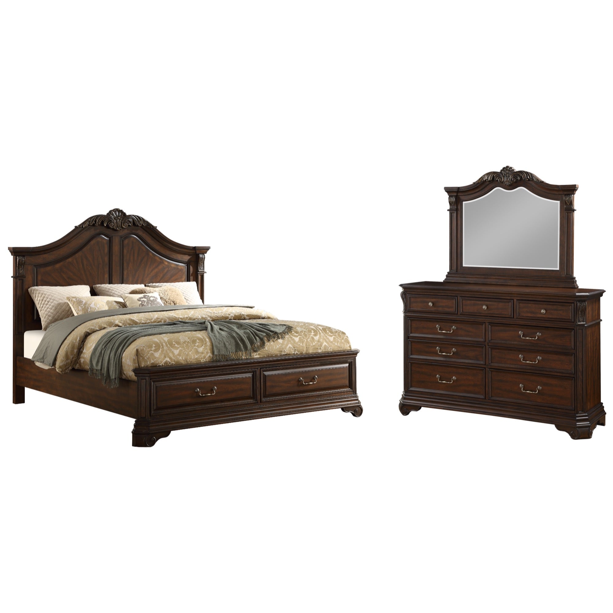 Lyla King 3 Piece Storage Bedroom Set