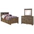 Trinell Full Bookcase 3 Piece Bedroom Set