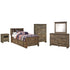 Trinell Full Bookcase 5 Piece Bedroom Set