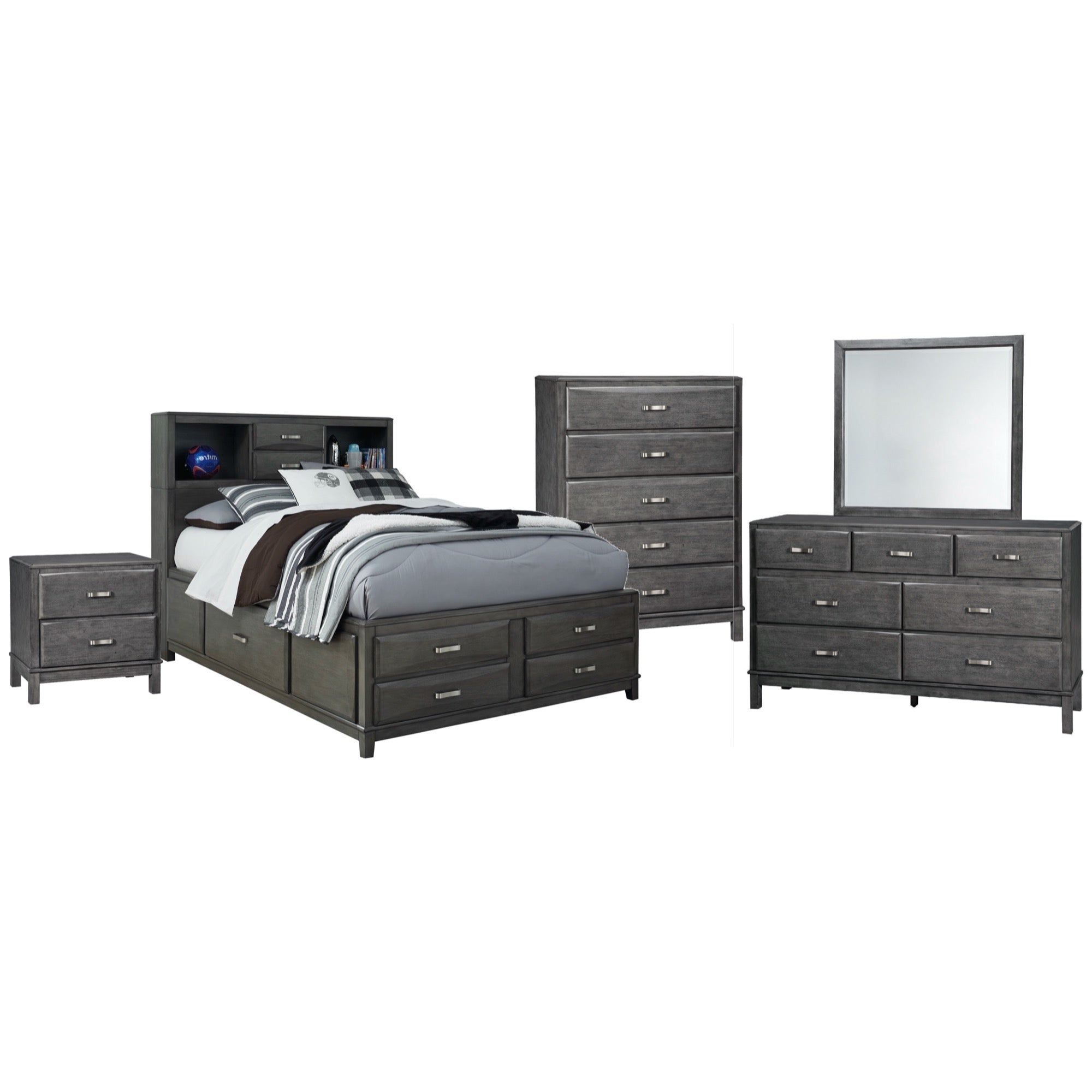 Caitbrook Full 5 Piece Storage Bedroom Set