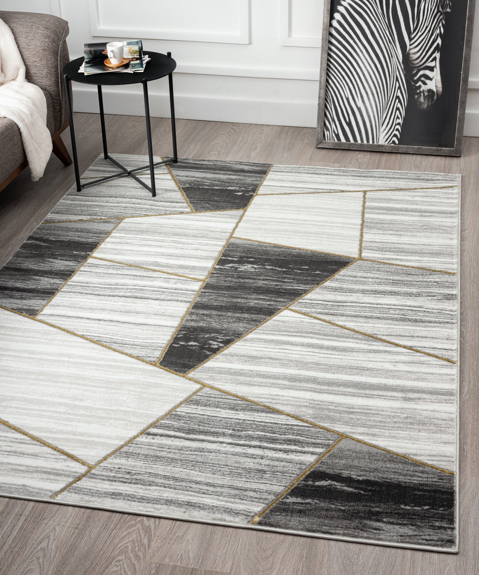 Brooklyn 5x8 Grey Area Rug