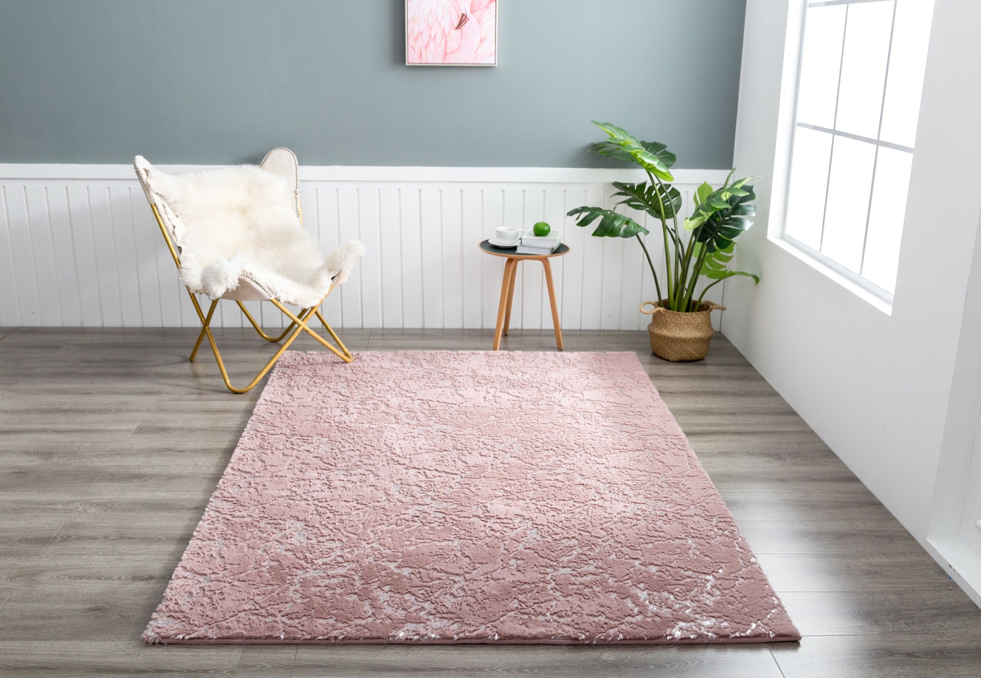 Chryso 5x7 Pink Area Rug