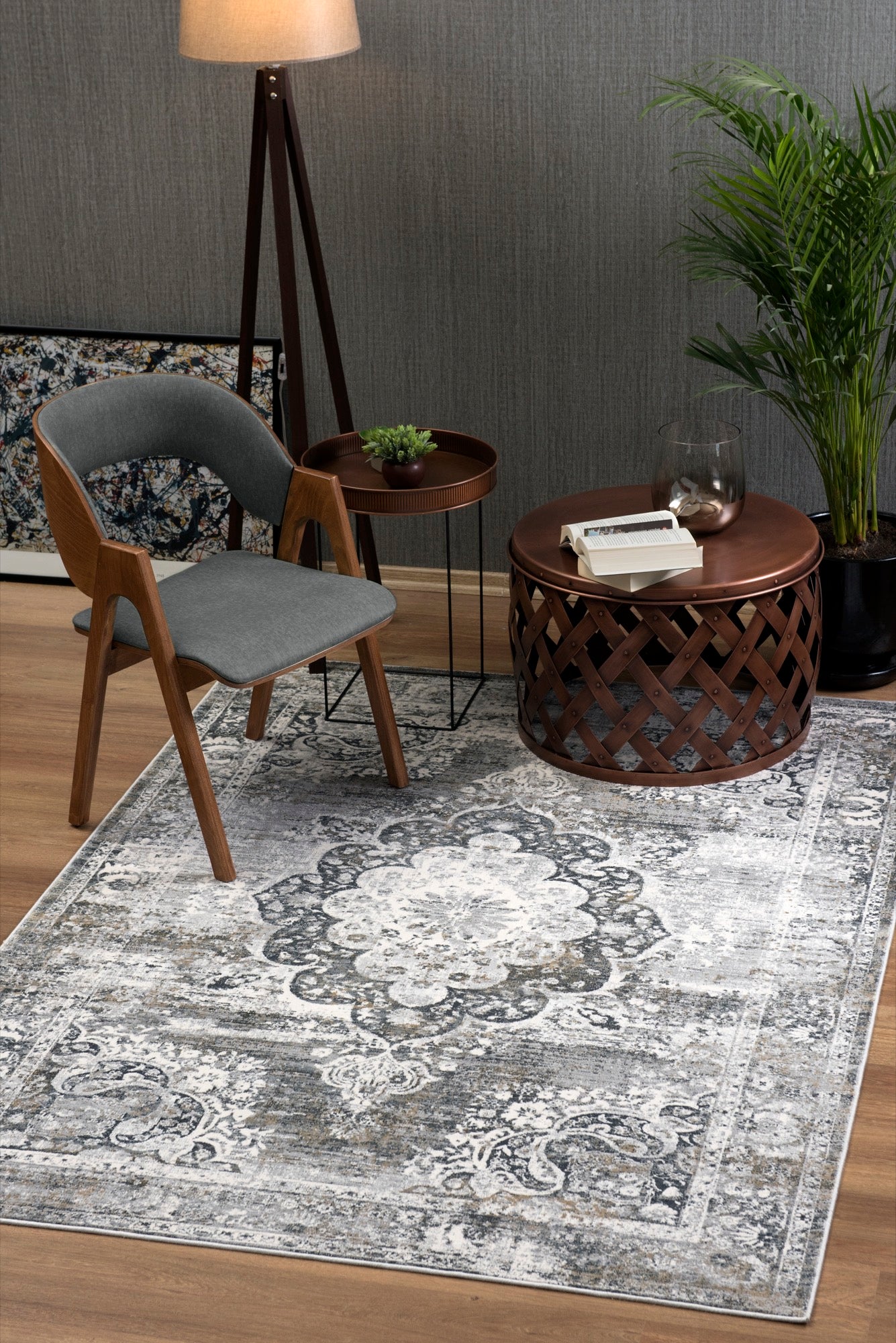 Christian 8x11 Grey Area Rug