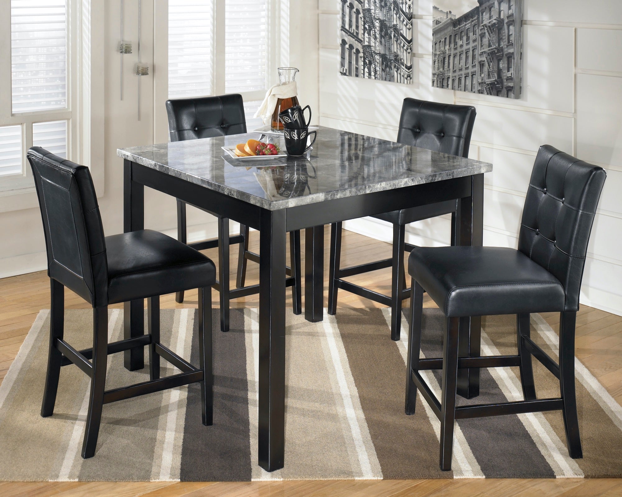 Maysville Counter Height Dining Table and Bar Stools