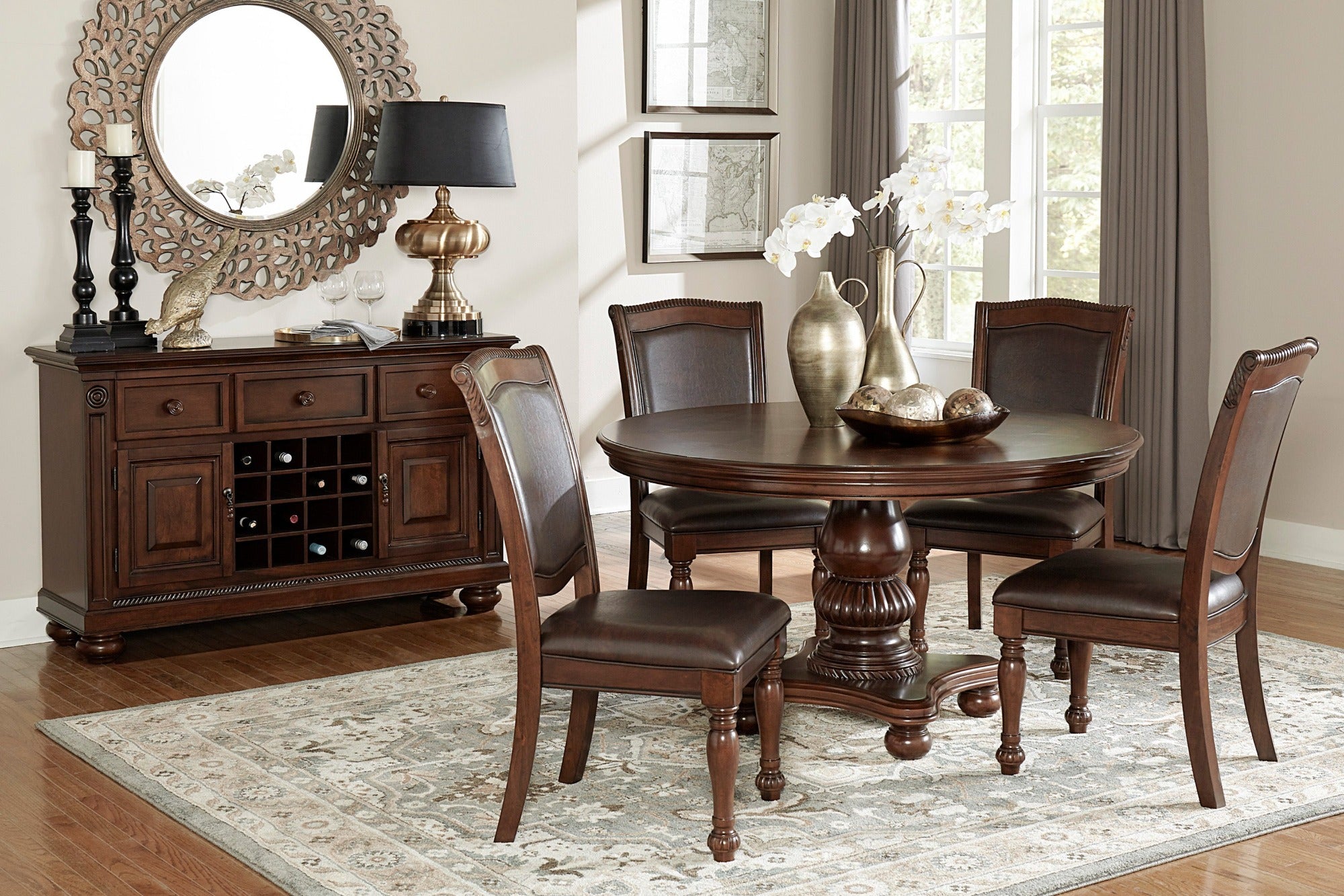 Lordsburg 5 Piece Round Dining Set