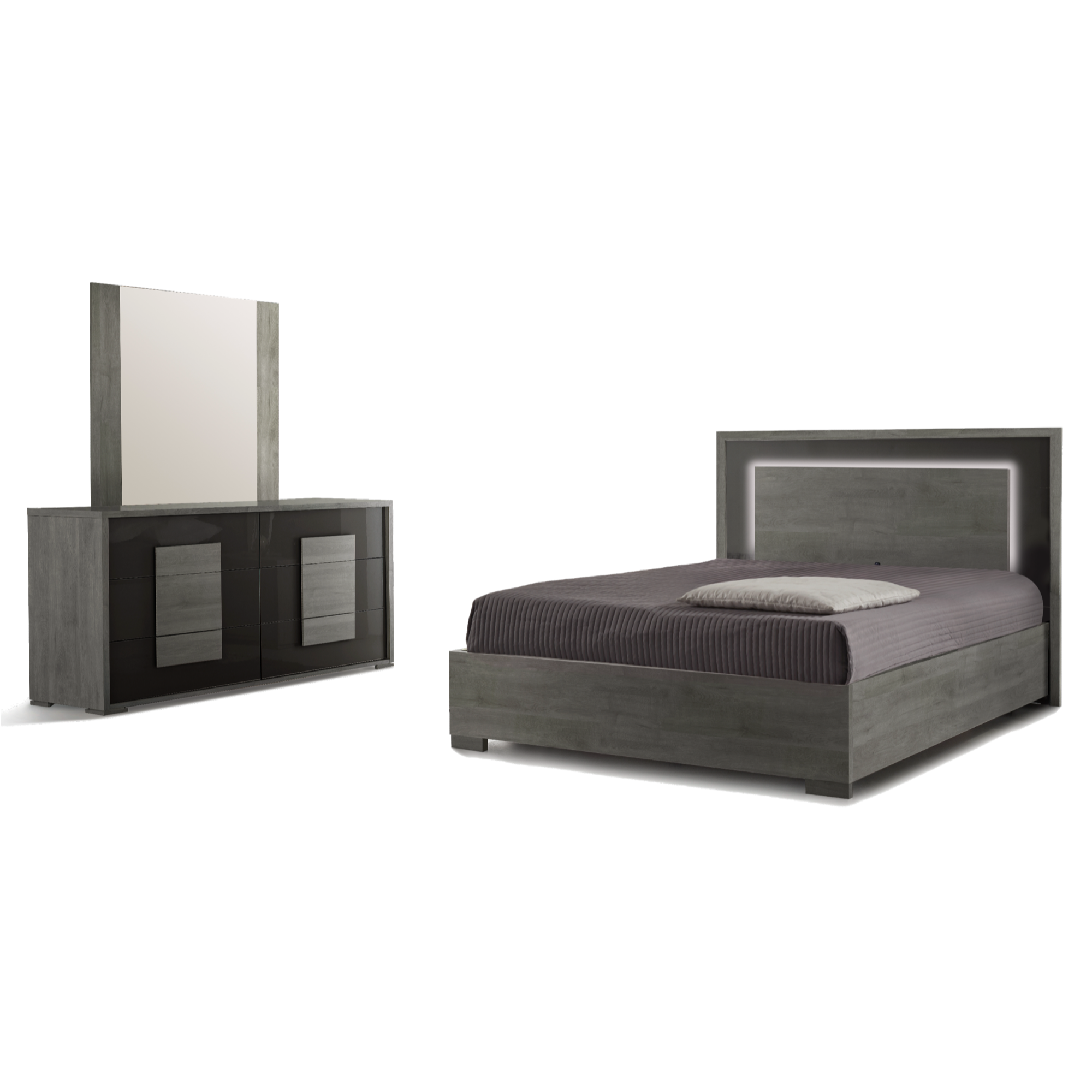 Lia Onyx King 3 Piece Bedroom Set