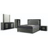 Lia Onyx King 5 Piece Bedroom Set