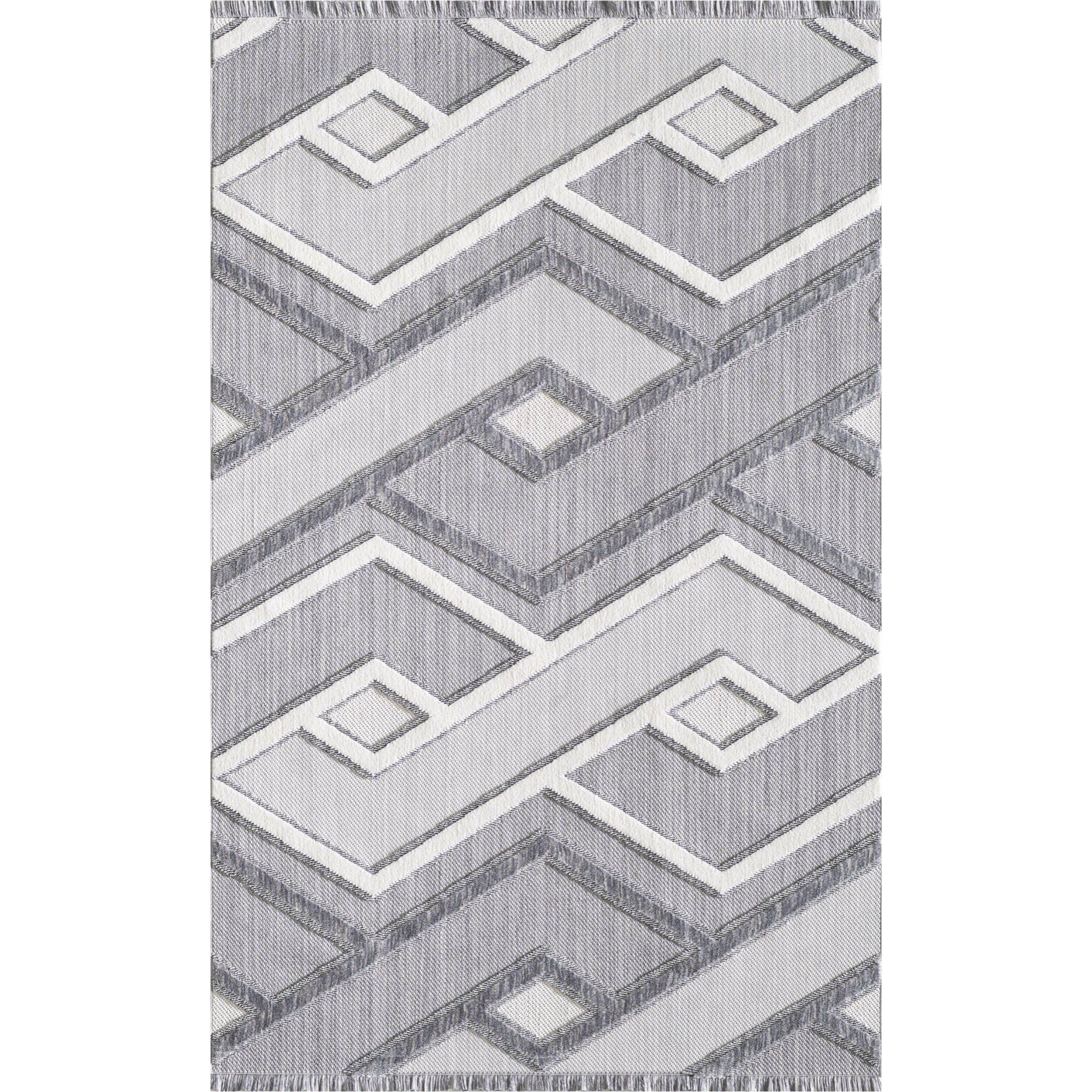 Milos 5x8 Grey Area Rug