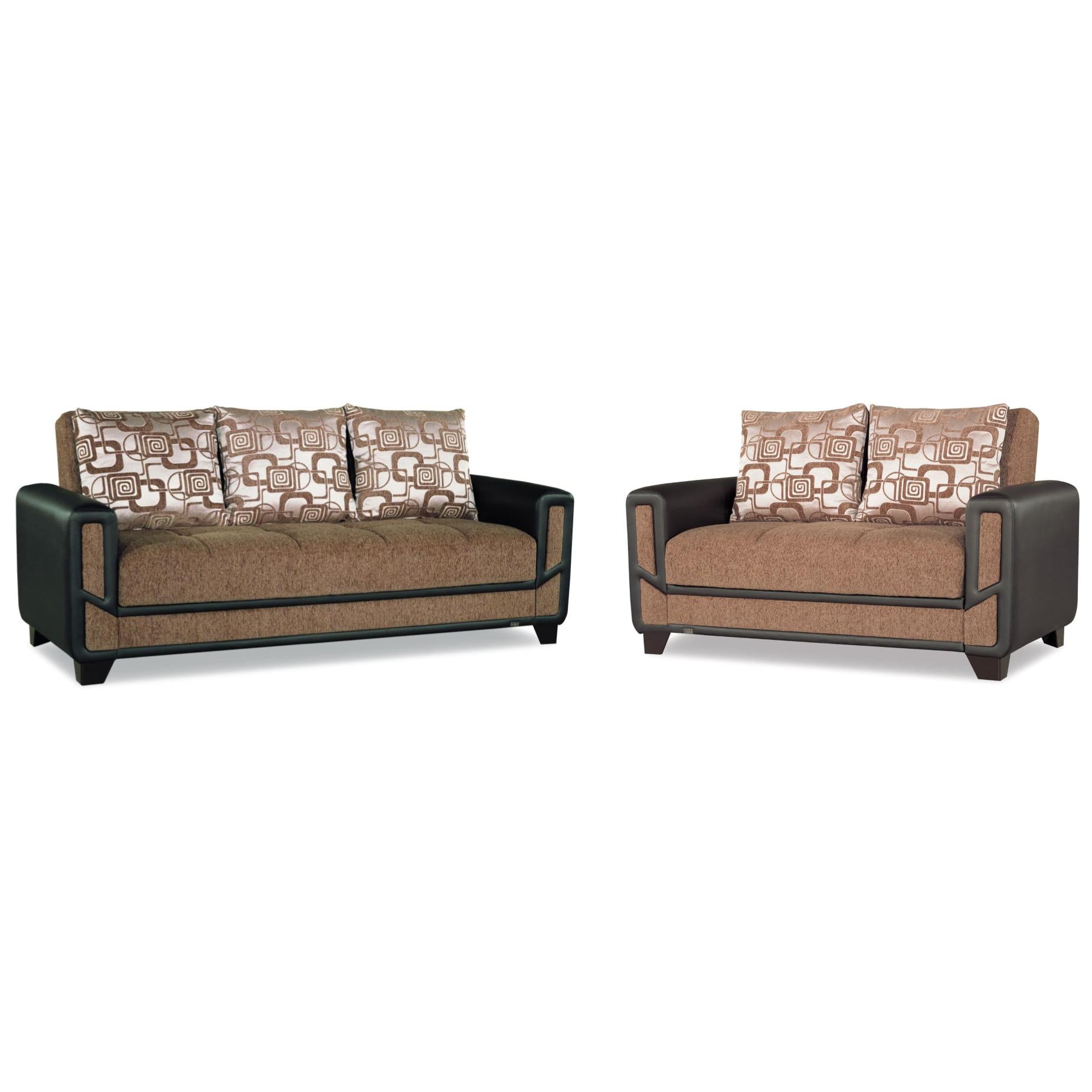 Mondo Brown Convertible Living Room Set