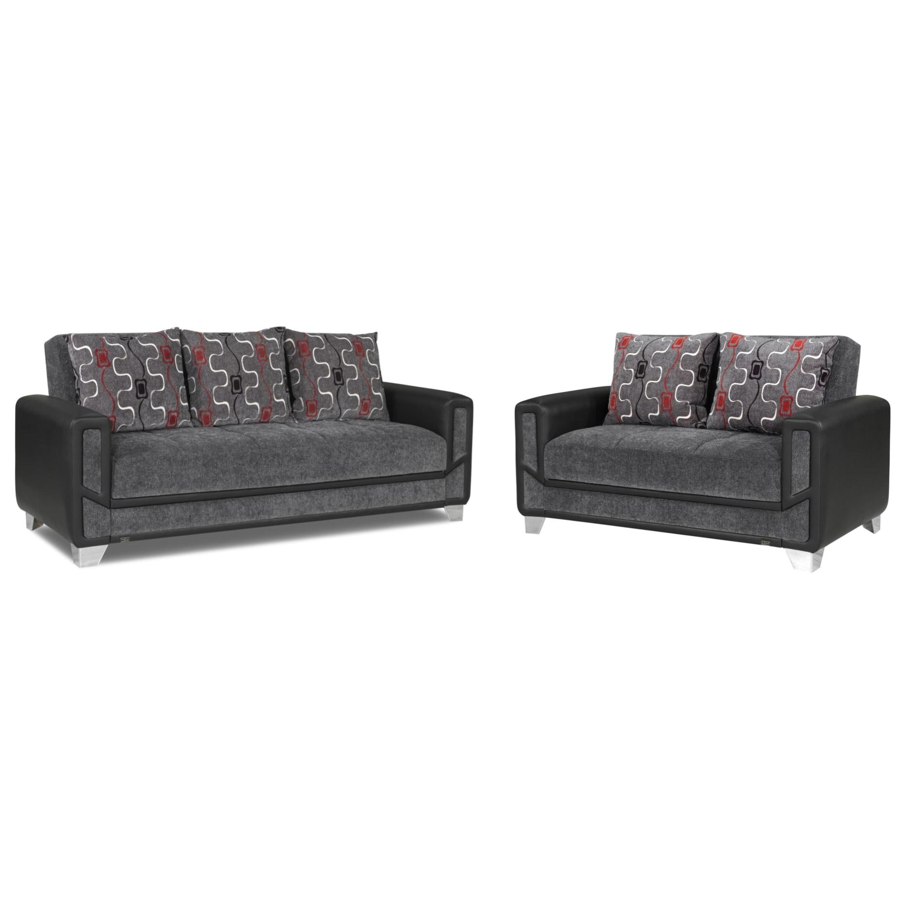 Mondo Grey Convertible Living Room Set