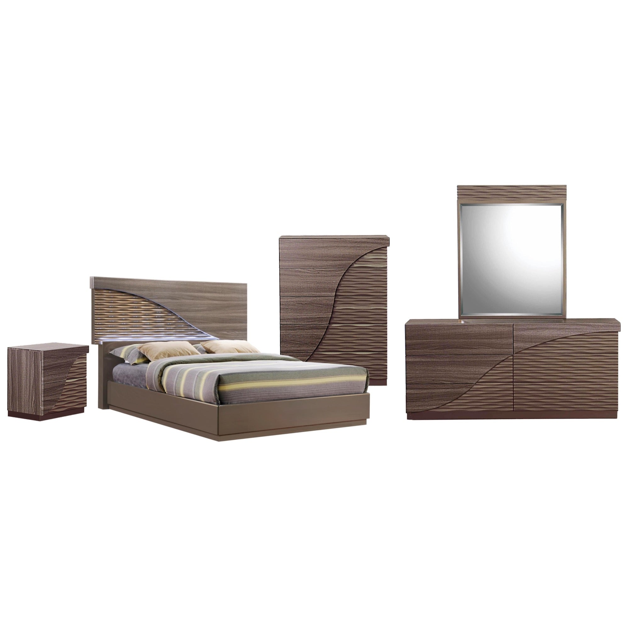 North Queen 5 Piece Bedroom Set - Adams Furniture