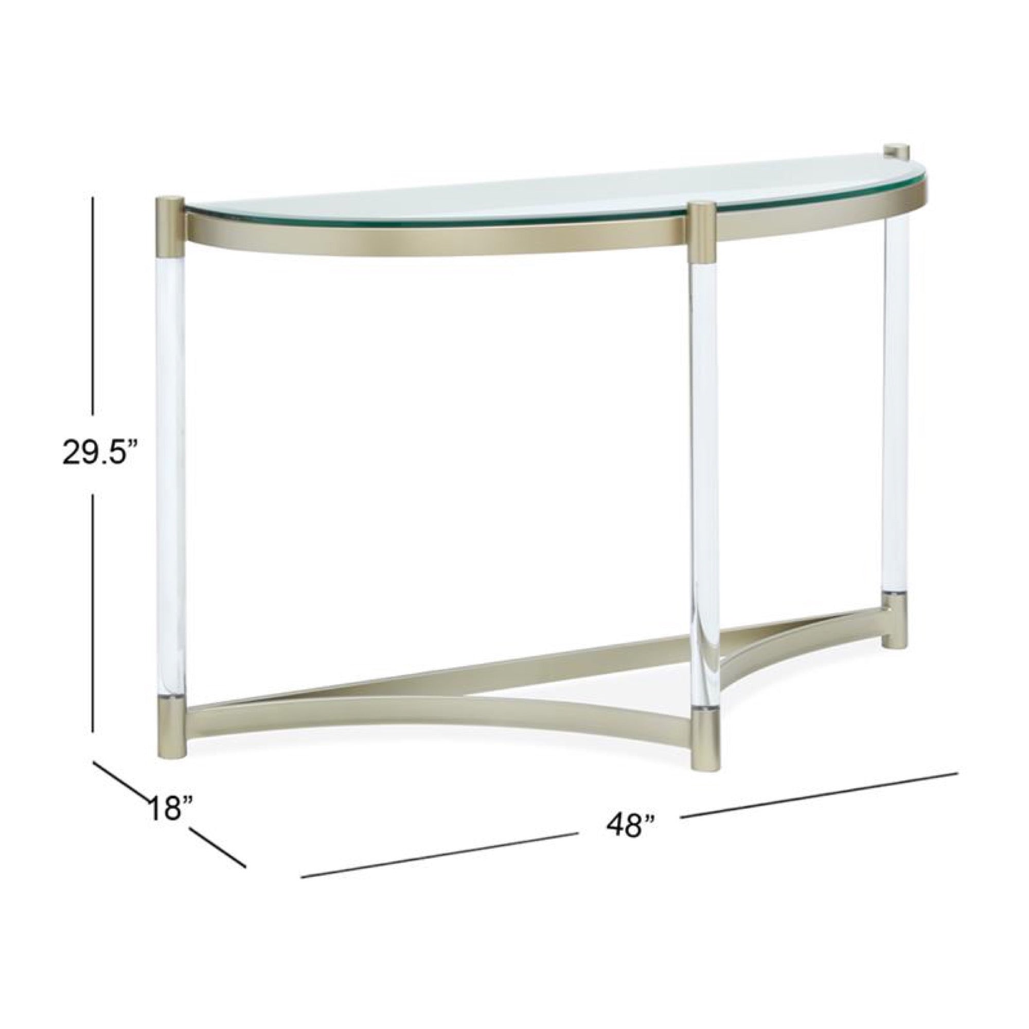 Silas Demilune Sofa Table