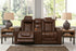 Backtrack Power Reclining Loveseat with Console