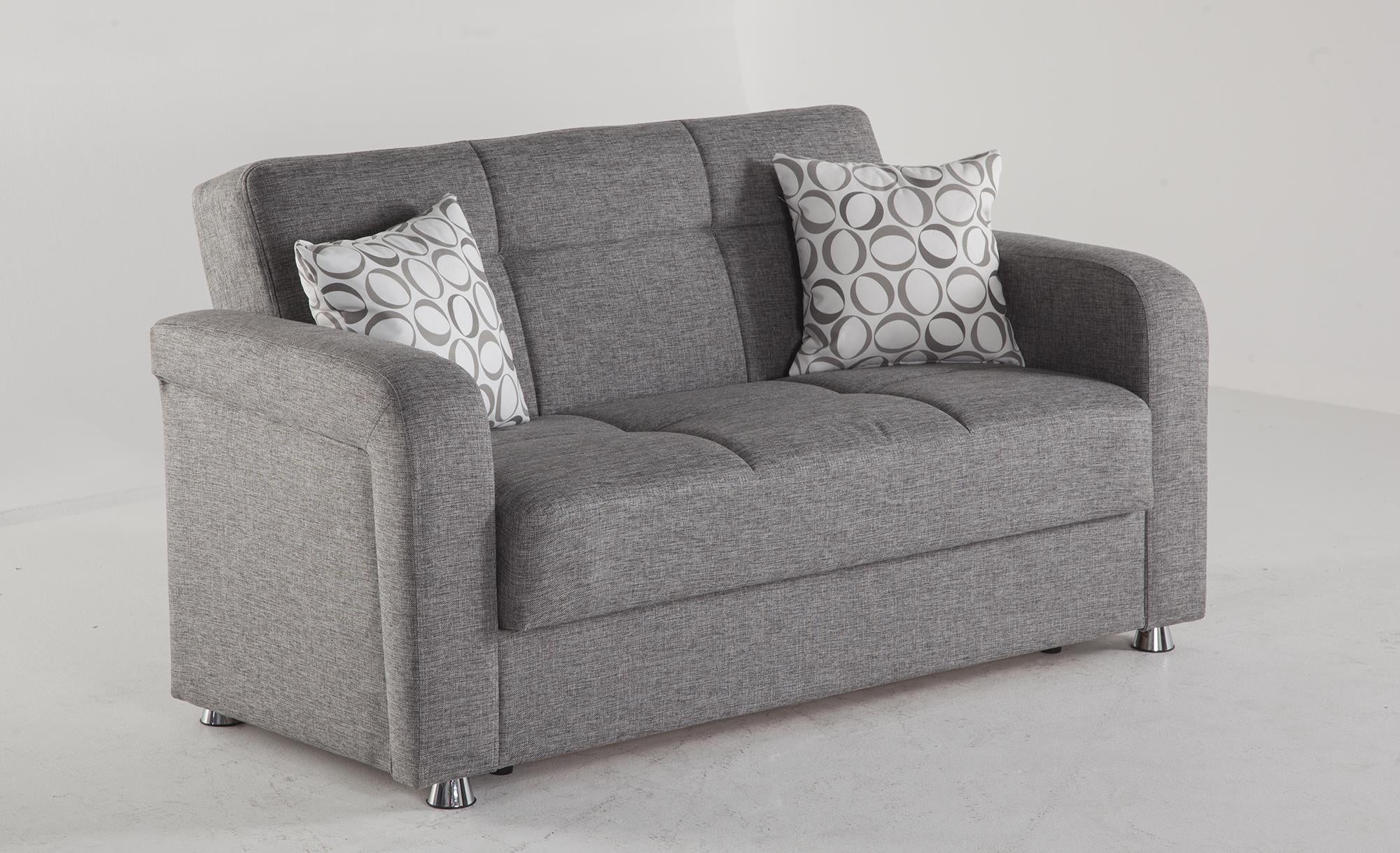 Vision Grey Convertible Loveseat