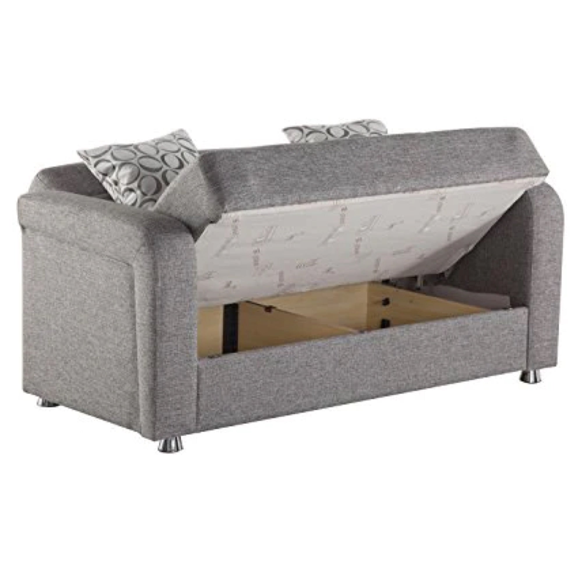 Vision Grey Convertible Loveseat