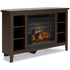 Camiburg Corner TV Stand with Electric Fireplace