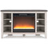 Dorrinson Corner TV Stand with Electric Fireplace