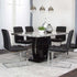 Dyane Black 5 Piece Dining Set