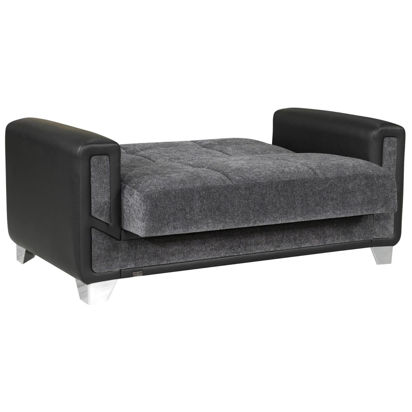 Mondo Grey Convertible Loveseat