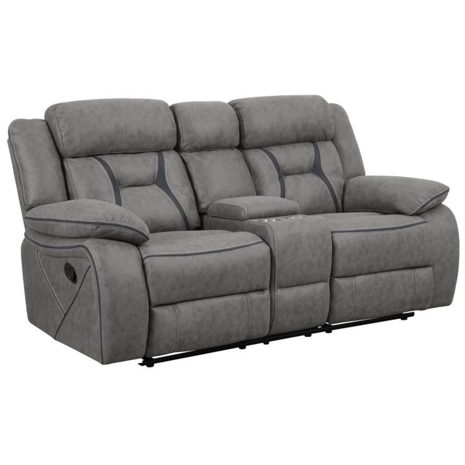 Houston Motion Console Loveseat, Loveseat, Coaster Furniture - Adams Furniture