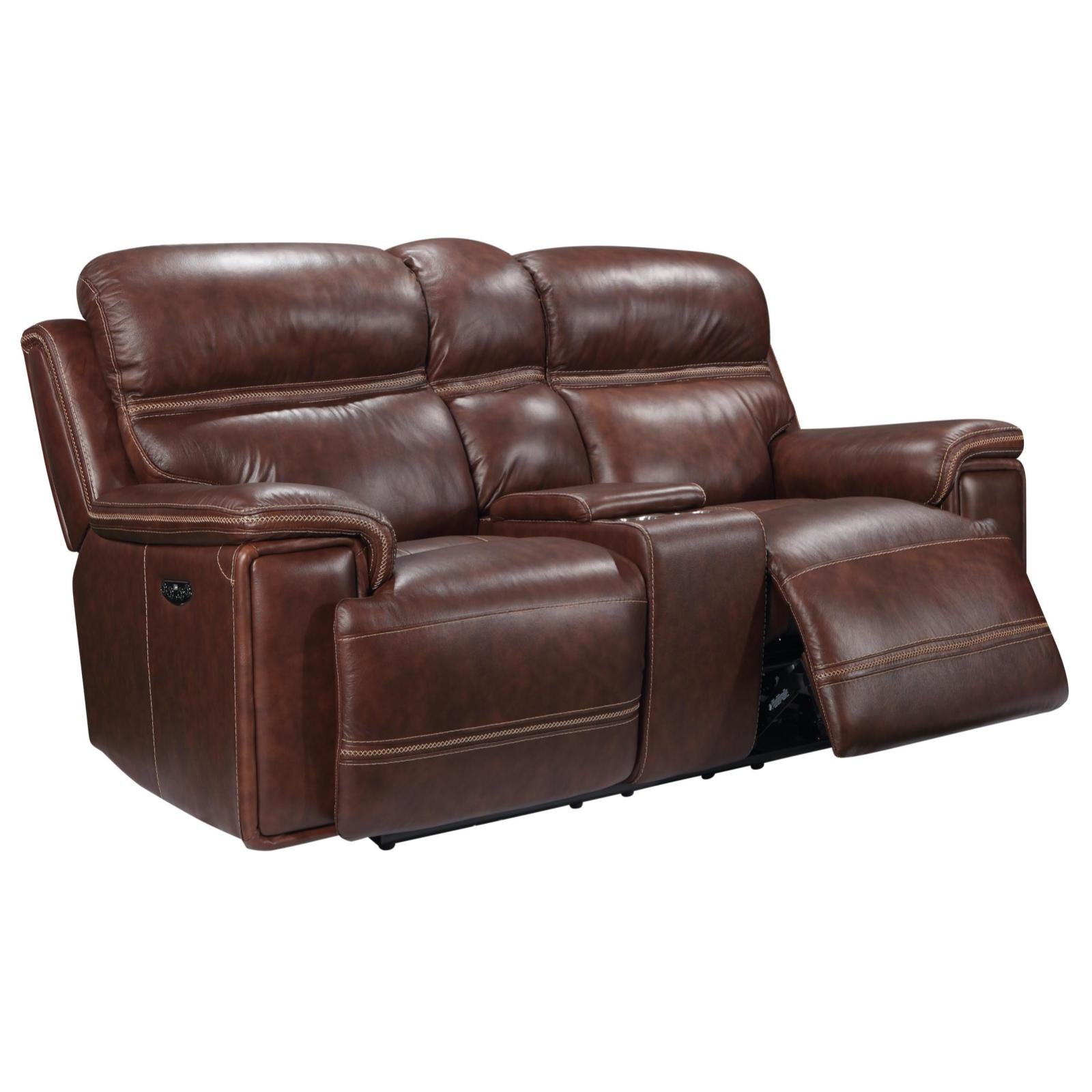 Fresno Power Reclining Loveseat w/ Power Headrest, Loveseat, Leather Italia - Adams Furniture