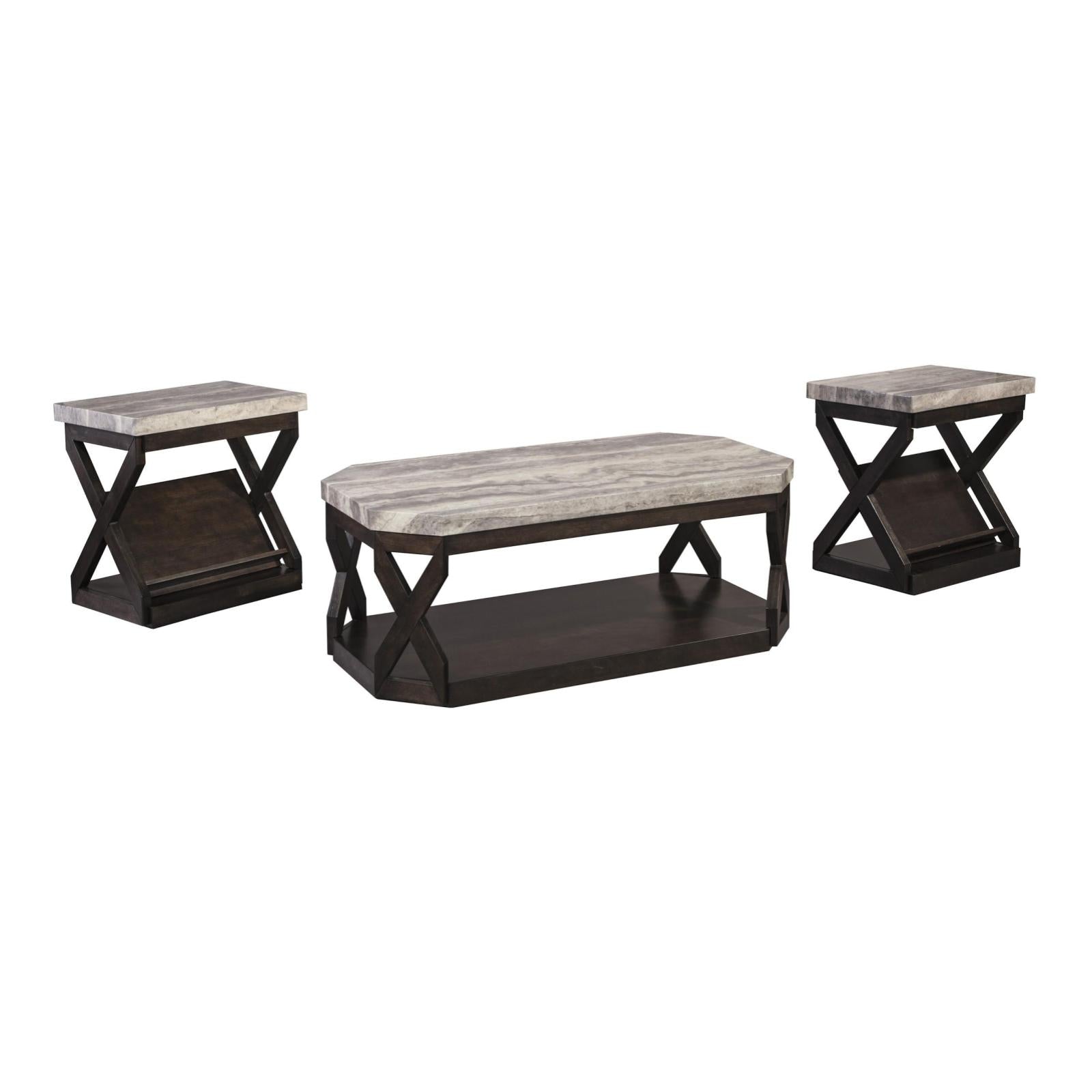 Radilyn 3pc Occasional Table Set - Adams Furniture