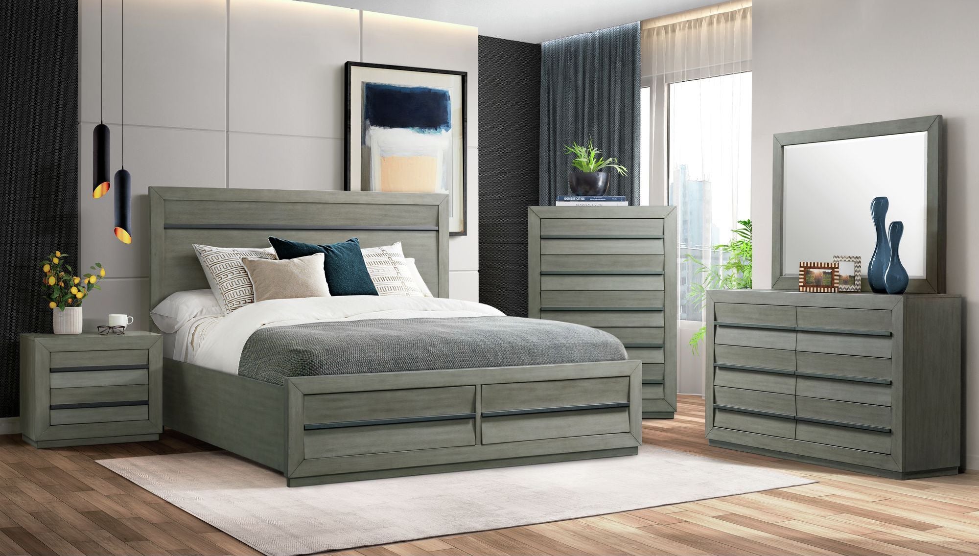 Zig Queen 5 Piece Storage Bedroom Set